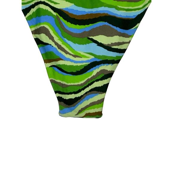 NWT Aerie Womens Swimsuit Bottoms Small Multi Tone‎ Abstract Bikini Bottom Camo - Picture 7 of 9
